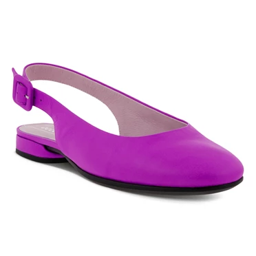 Ecco Anine Slingback Ballerinas Dame Lilla / Brune | YFXTGU-428