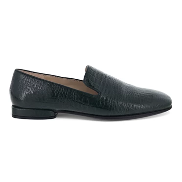 Ecco Anine Squared Smoking Ballerinas Dame Grå | PLUISY-981