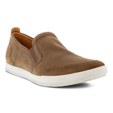 Ecco Collin 2.0 Retro Slip On Casual Sko Herre Brune | ABRXLQ-692