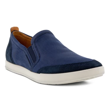 Ecco Collin 2.0 Retro Slip On Casual Sko Herre Marineblå / Blå | AXBTIL-617