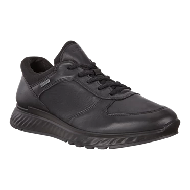 Ecco Exostride Low Tops Vanntette Joggesko Herre Svarte | MUYGXH-301