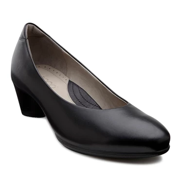 Ecco Sculptured 45 Plain Pumps Dame Svarte | BGKTQV-831