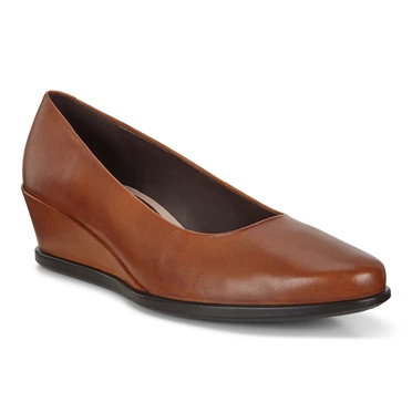 Ecco Shape 45 Wedge Pensko Dame Oransje | FCKRSG-581