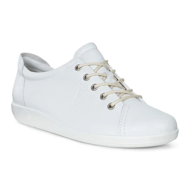 Ecco Soft 2.0 Blonder Up Casual Sko Dame Hvite | NCLTFV-402