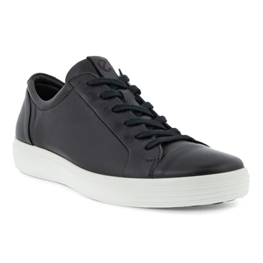 Ecco Soft 7 City Casual Sko Herre Svarte | LIMFUT-197