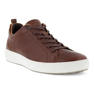 Ecco Soft 7 Craze Casual Sko Herre Brune / Grå | KRNGOL-026