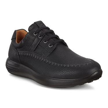 Ecco Soft 7 Runner Seawalker Casual Sko Herre Svarte | DJEMHF-528