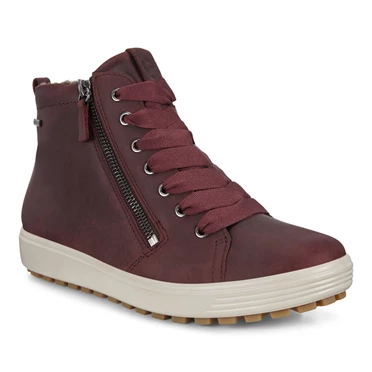 Ecco Soft 7 Tred Vanntette Hi Joggesko Dame Brune | ZATJDQ-092