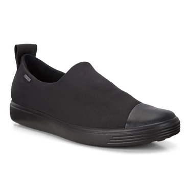 Ecco Soft 7 Vanntette Slip On Ballerinas Dame Svarte | GVDKTH-650