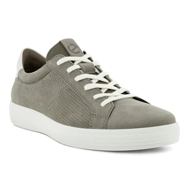 Ecco Soft Classic Blonder Up Casual Sko Herre Grå / Hvite | ECIUXS-386