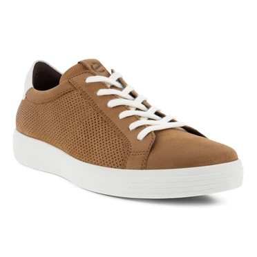 Ecco Soft Classic Blonder Up Casual Sko Herre Brune / Hvite | FAEROX-342