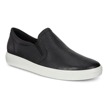 Ecco Soft Classic Slip On Joggesko Dame Svarte | IQYADH-176