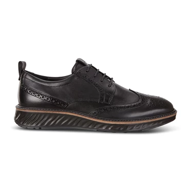 Ecco St.1 Hybrid Brogue Casual Sko Herre Svarte | MLYJKB-537