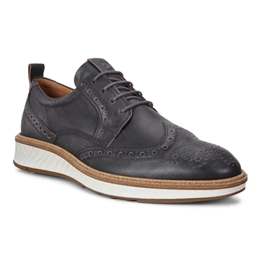 Ecco St.1 Hybrid Brogue Casual Sko Herre Brune | QDOHLK-584