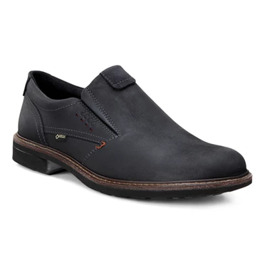 Ecco Turn Slip On Casual Sko Herre Svarte | KBXMCF-016